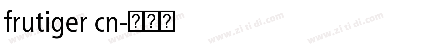 frutiger cn字体转换